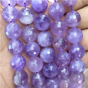 Natural Purple Amethyst Beads Faceted Round, approx 16mm [GB17288-16MM]