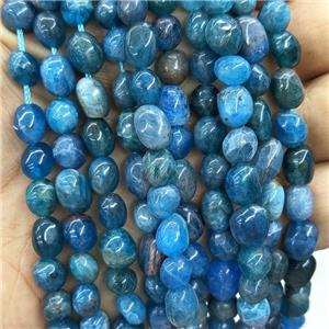 Natural Blue Apatite Chip Beads Freeform, approx 6-9mm [GB17307]