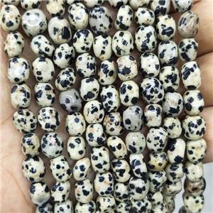 Natural Black Dalmatian Jasper Chips Beads Spot Freeform Polished, approx 6-9mm [GB17331]