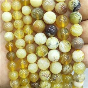 Natural Yellow Opal Beads Smooth Round, approx 6mm dia [GB17381-6MM]