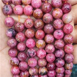 Natural Brazilian Rhodochrosite Beads Pink A-Grade, approx 9.5mm [GB17403-10MM]