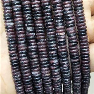 Natural Garnet Heishi Beads DarkRed, approx 6mm [GB17410]