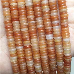 Natural Red Aventurine Heishi Beads, approx 6mm [GB17421]