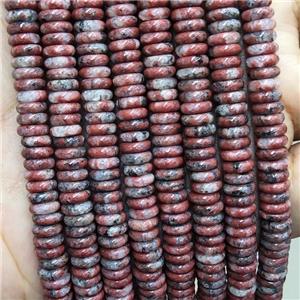 Natural Red Sesame Jasper Heishi Beads, approx 6mm [GB17424]