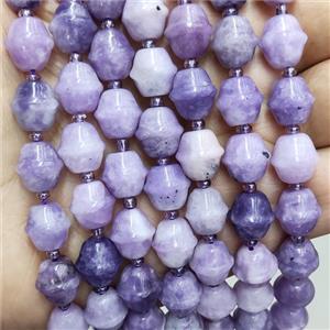 Purple Lepidolite Beads Bicone, approx 10-11mm [GB17447]