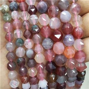 Alashan Agate Beads Candy Pink Cut Round, approx 9-10mm [GB17526-10MM]
