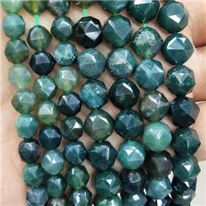 Natural Moss Agate Beads Green Round Cut, approx 7-8mm [GB17536-8MM]