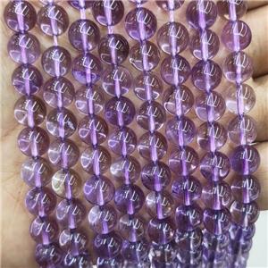 Natural Purple Amethyst Beads Smooth Round, approx 10mm dia [GB17581-10MM]