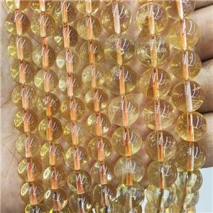 Natural Citrine Beads Yellow Smooth Round, approx 10mm dia [GB17587-10MM]