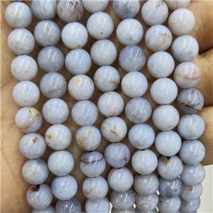 Blue Calcite Beads Smooth Round, approx 8mm dia [GB17592-8MM]