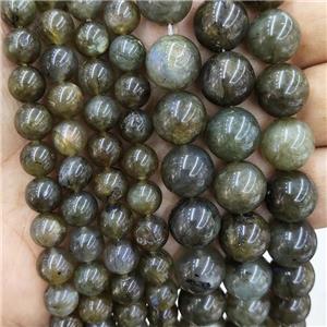 Natural Labradorite Beads B-Grade Smooth Round, approx 10mm dia [GB17595-10MM]