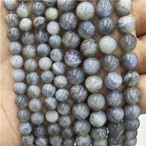 Natural Labradorite Beads Smooth Round, approx 4mm dia [GB17596-4MM]