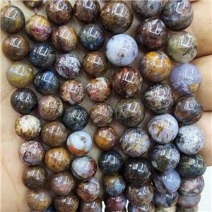Natural Pietersite Jasper Beads Smooth Round, approx 4mm dia [GB17605-4MM]