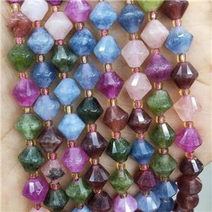 Mix Color Jade Bicone Beads Dye, approx 8mm [GB17647]
