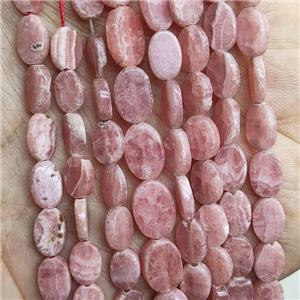 Natural Rhodochrosite Beads Pink Oval, approx 6x8mm [GB17667-6X8MM]