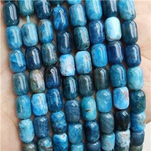Natural Blue Apatite Barrel Beads, approx 6x9mm [GB17678]