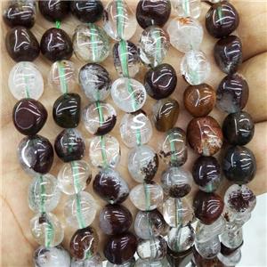 Natural Chlorite Quartz Beads Green Chips Freeform, approx 8-10mm [GB17890]