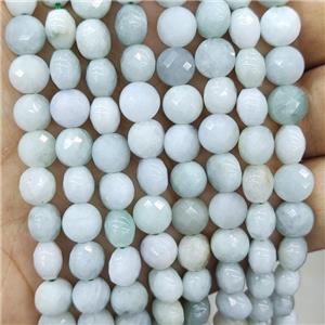 Burmese Chrysoprase Beads Faceted Circle, approx 8mm [GB17948]
