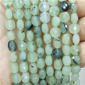 Green Jade Beads Dye Faceted Circle, approx 8mm [GB17978]