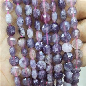 Natural Purple Tourmaline Beads Faceted Circle, approx 10mm [GB17979-10MM]
