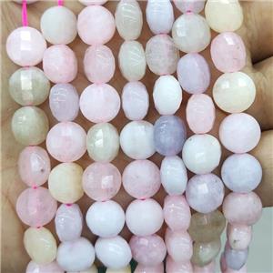 Jade Beads Multicolor Dye Faceted Circle, approx 8mm [GB17988-8MM]