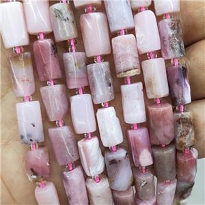Natural Pink Opal Beads Column, approx 7-14mm [GB18076]