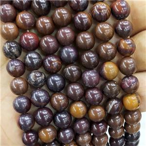 Sunset Iron Tiger Eye Stone Beads Smooth Round, approx 8mm dia [GB18153-8MM]