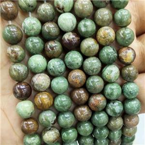 Natural Green Opal Beads Smooth Round, approx 8mm dia [GB18159-8MM]