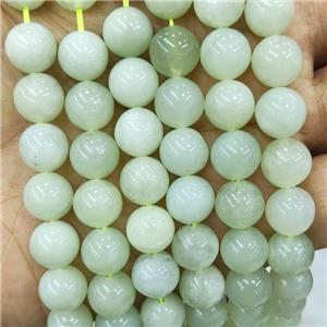 New Mountain Jade Beads Green Smooth Round, approx 8mm dia [GB18185-8MM]