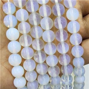 White Opalite Beads Smooth Round, approx 8mm dia [GB18212-8MM]