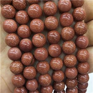Golden Sandstone Beads Smooth Round, approx 10mm dia [GB18254-10MM]