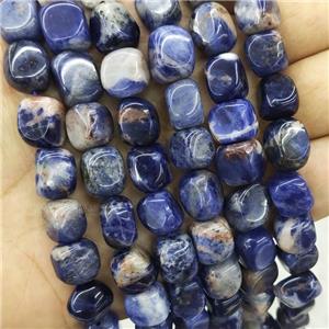 Natural Blue Sodalite Beads Chips Freeform, approx 9-12mm [GB18270]