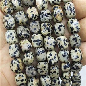 Natural Black Dalmatian Jasper Beads Freeform Chips, approx 9-12mm [GB18272]