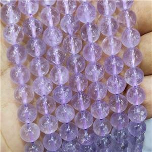 Natural Amethyst Beads Lt.purple Smooth Round, approx 9mm dia [GB18305-9MM]