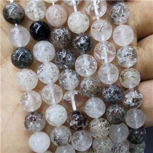 Natural Lodalite Quartz Beads Smooth Round, approx 9mm [GB18319-9MM]