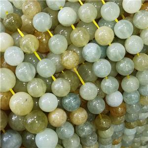 Natural Aquamarine Beads Green Smooth Round, approx 8mm [GB18330-8MM]