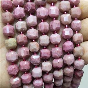 Natural Wood Lace Jasper Beads Faceted Cube, approx 8-9mm [GB18380]