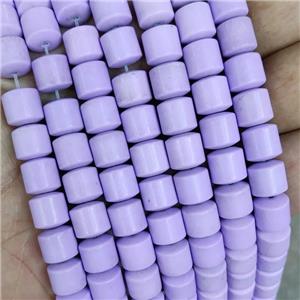 Lavender Oxidative Agate Tube Beads, approx 8mm [GB18443]
