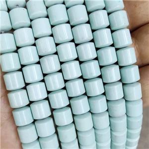 Teal Oxidative Agate Tube Beads, approx 8mm [GB18445]
