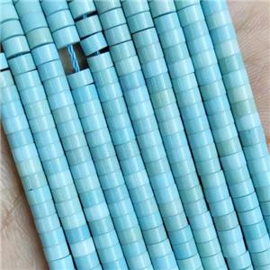 Teal Oxidative Agate Heishi Beads, approx 2x4mm [GB18449]