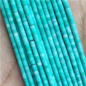 Green Oxidative Agate Tube Beads, approx 1x2mm [GB18461]