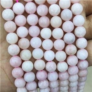Natural Chinese Pink Opal Beads Smooth Round, approx 8mm dia [GB18645-8MM]