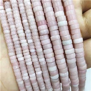 Chinese Pink Opal Heishi Beads, approx 3x6mm [GB18659-3X6MM]