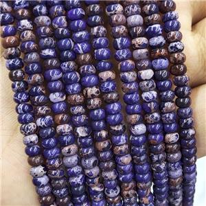 Purple Imperial Jasper Beads Smooth Rondelle, approx 3x4mm [GB18696]