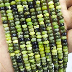 New Australian Chrysoprase Beads Green Smooth Rondelle, approx 3x4mm [GB18701]