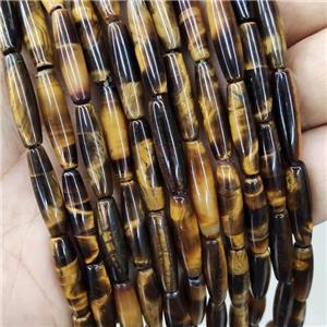 Natural Tiger Eye Stone Beads Rice, approx 5x20mm, 20pc per st [GB18735]