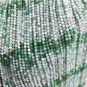 Natural Australian Chrysoprase Beads Green Faceted Round, approx 3mm [GB18796]