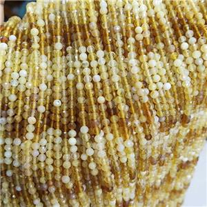 Natural Yellow Opal Beads Faceted Round, approx 4mm [GB18807-4MM]