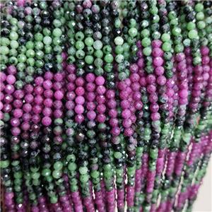 Natural Ruby Zoisite Beads Faceted Round, approx 4mm [GB18819-4MM]