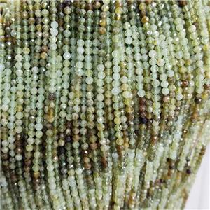 Natural Green Garnet Beads Faceted Round, approx 3mm [GB18822]